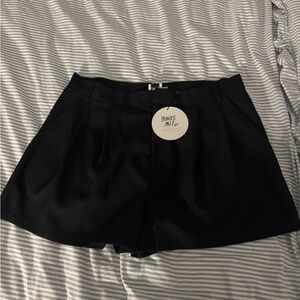 Princess Polly High Waist Black Shorts
